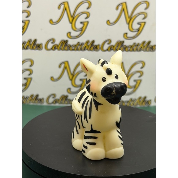 Fisher-Price Other - Fisher-Price Little People Zebra Animal Figure 2002 Mattel Zoo Safari Toy